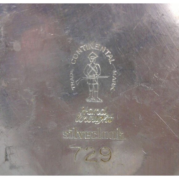 Vintage Trade Continental Hand Wrought Chrysanthemum 729 Relish Server Dish 9 In - Picture 6 of 6